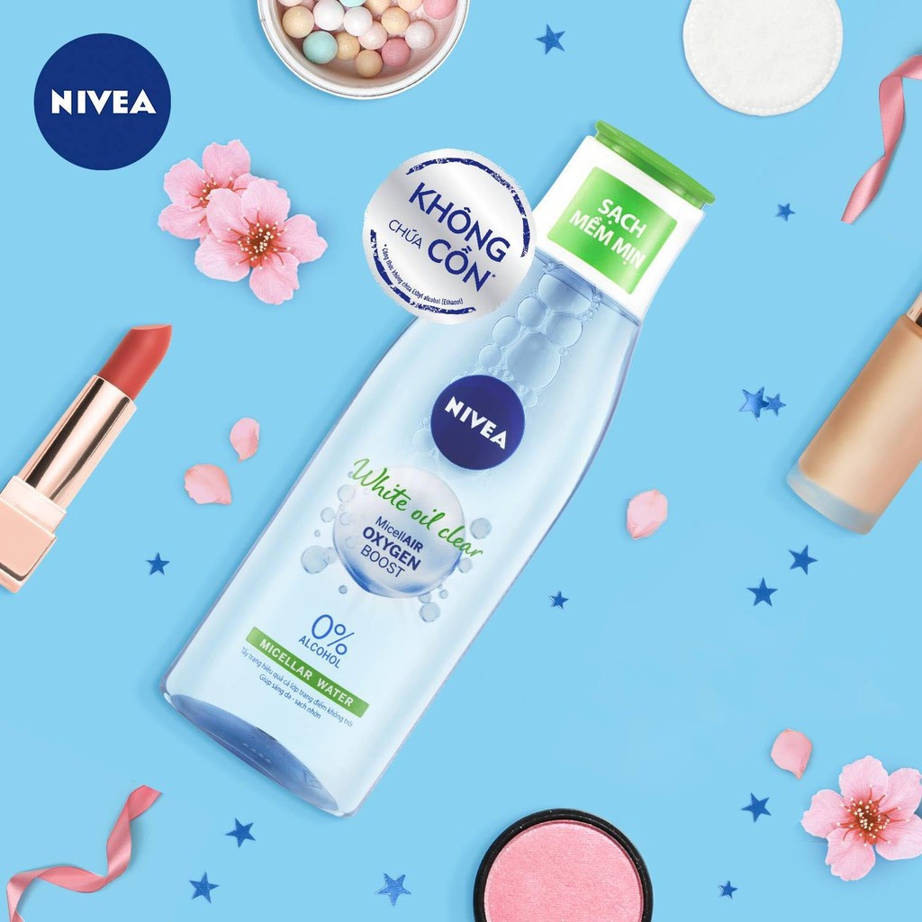 Nước Tẩy Trang NIVEA Kiểm Soát Nhờn White Oil Clear Micellar Water - 200ml - 86609