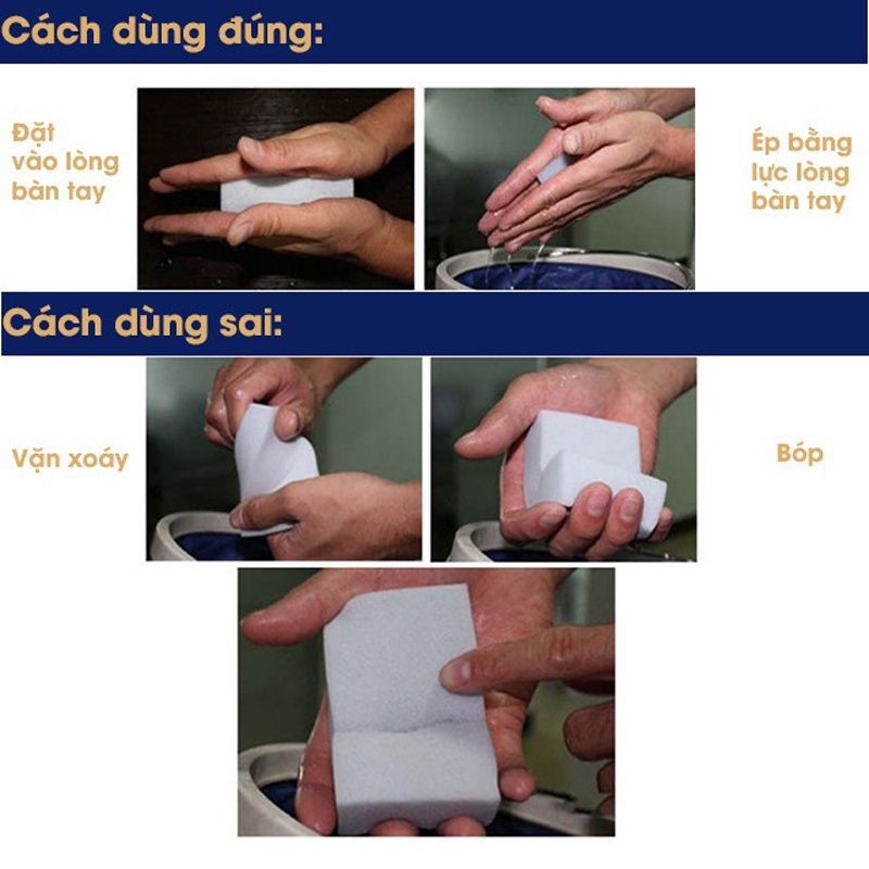 PVN18893 Bọt biển mút lau chùi ma thuật, làm sạch mọi vết bẩn cứng đầu nhất T2