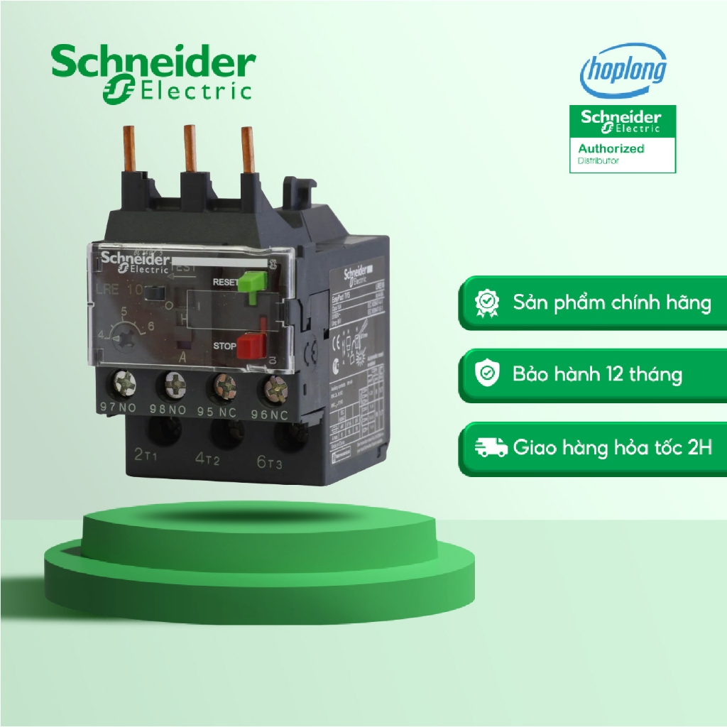 Rơ le nhiệt LRE12 Schneider - (5.5 - 8 A ) - (1NO + 1NC)