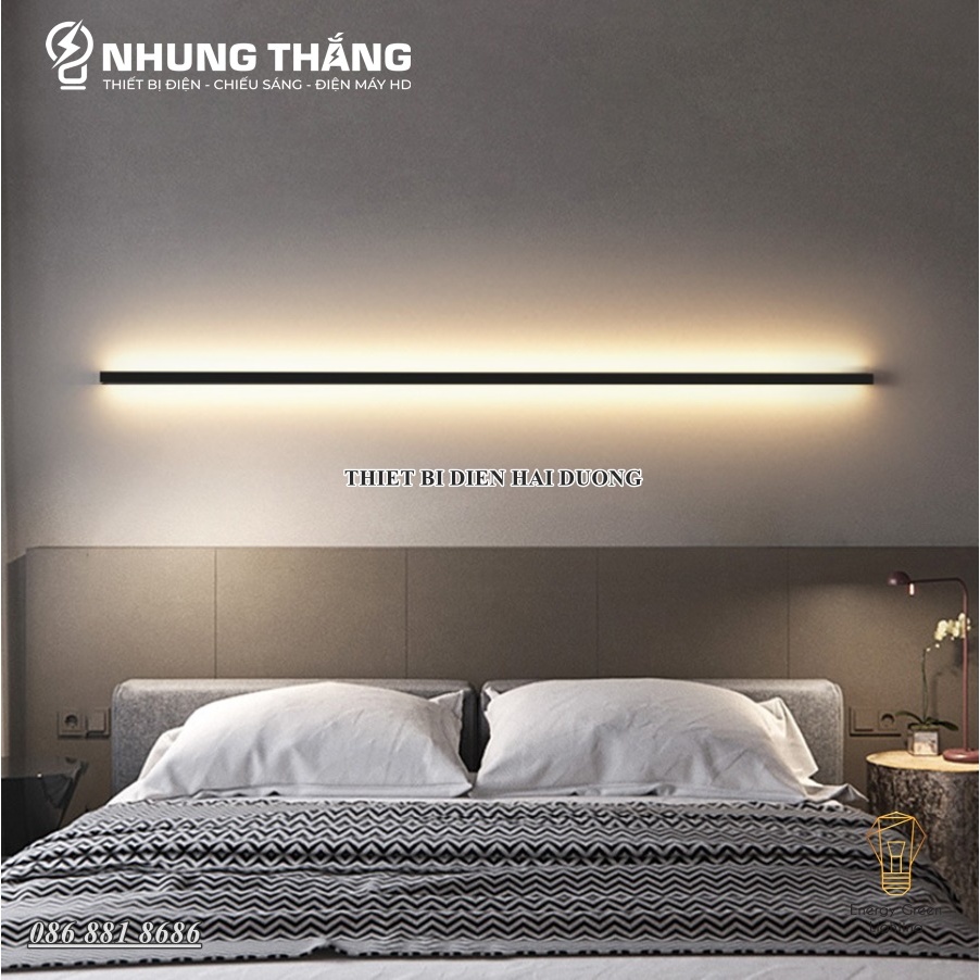 Đèn Hắt Tường Ngoài Trời Decor DT-8833 - Dài 120cm - Chống Nước IP65 - Ánh Sáng Vàng - Bảo Hành 1 Năm