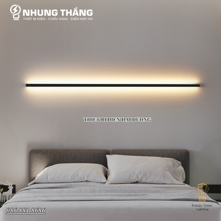 Đèn Hắt Tường Ngoài Trời Decor DT-8833 - Dài 120cm - Chống Nước IP65 - Ánh Sáng Vàng - Bảo Hành 1 Năm
