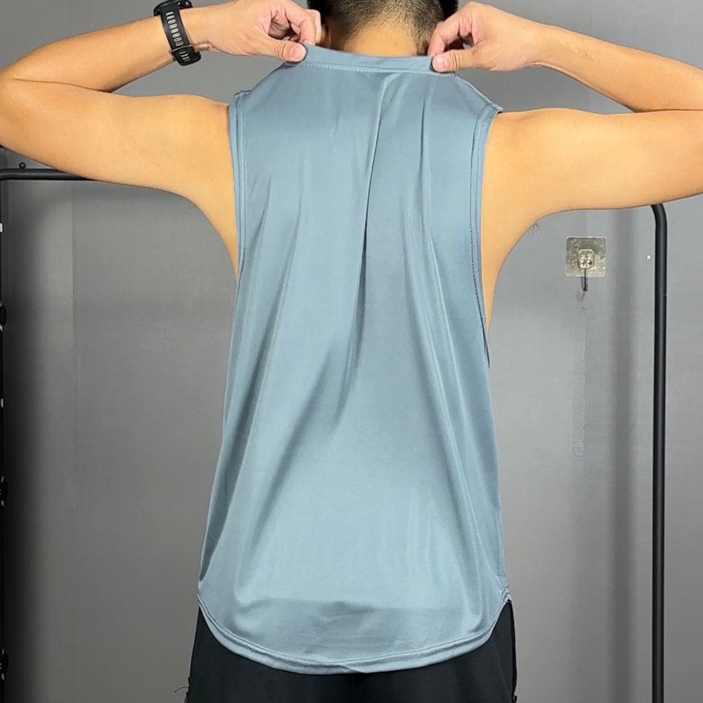 Áo ba lỗ nam TANKTOP form rộng xẻ tà tập GYM thể hình chất thun lạnh X116F