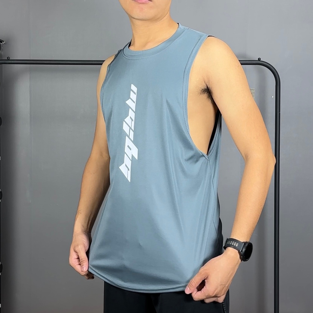 Áo ba lỗ nam TANKTOP form rộng xẻ tà tập GYM thể hình chất thun lạnh X116F