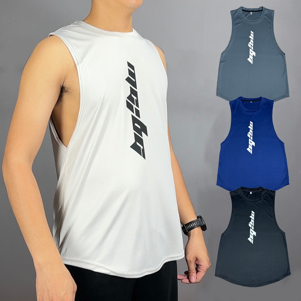 Áo ba lỗ nam TANKTOP form rộng xẻ tà tập GYM thể hình chất thun lạnh X116F