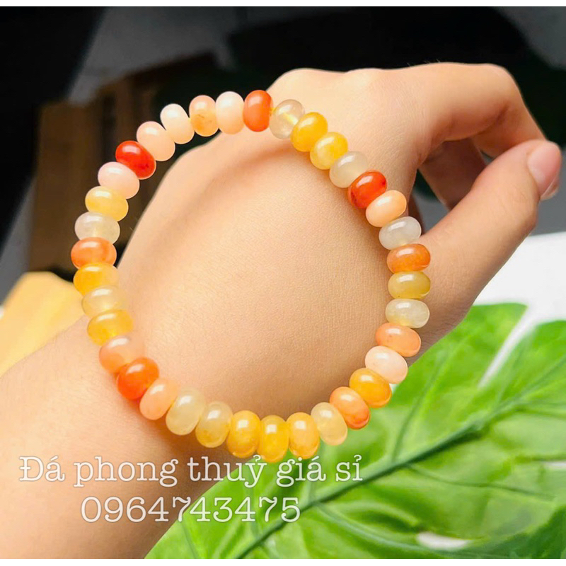 Vòng tay bánh xe ngọc hoàng long siêu đẹp mịn 5A hàng kiểm định kèm hộp