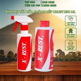 Bình xịt tẩy rửa đa năng x-rust dung tích 350ml - tẩy rửa bề mặt nhà bếp, dụng cụ nấu ăn ,tẩy gỉ sét, vết dầu mỡ