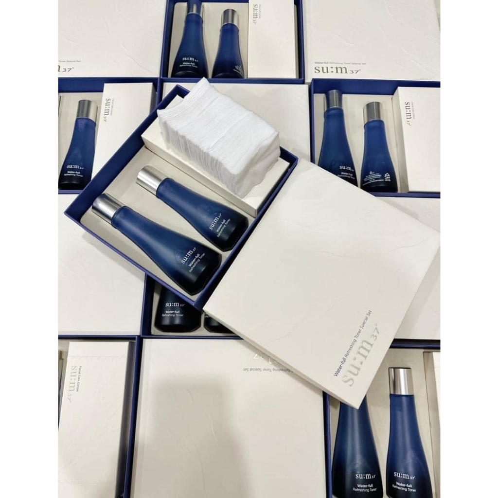 Set Nước hoa hồng cấp nước Sum:37 Water-full Skin Refreshing Toner
