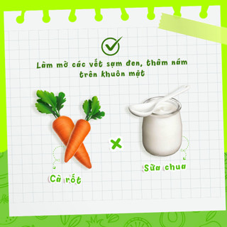 Mặt nạ bột cà rốt sáng da cấp ẩm