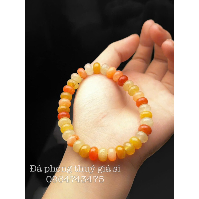 Vòng tay bánh xe ngọc hoàng long siêu đẹp mịn 5A hàng kiểm định kèm hộp