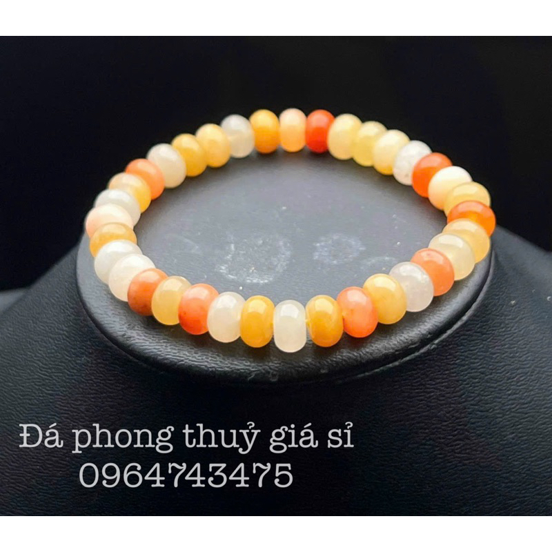 Vòng tay bánh xe ngọc hoàng long siêu đẹp mịn 5A hàng kiểm định kèm hộp