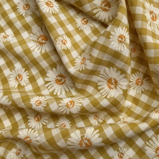 Vải Khúc 2m Thô Cotton Pha Nhiều Màu Họa Tiết Hoa Sơn Khổ 1m48 - Không Co Giãn - May Đồ Bộ, Đồ Trẻ Em