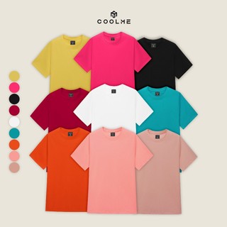Áo thun nam nữ Coolme tay lỡ dáng rộng, áo phông nữ chất cotton premium 4 chiều thoáng mát, không bai xù