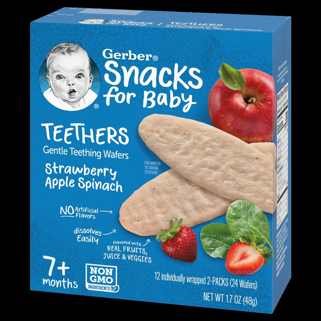 Bánh ăn dặm Nestle Gerber hộp giấy 48g - Lon & hũ nhựa 42g