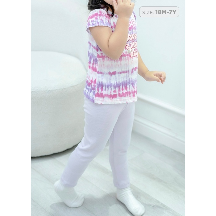 Đồ bộ quần áo, đồ ngủ, bộ tay ngắn quần dài thun gân bé gái cotton BAA BABY từ 1 tuổi - 7 tuổi B-GT-DB14D-01