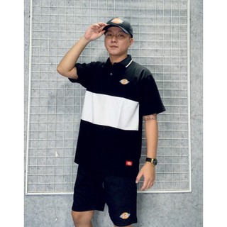 Áo thun Polo Dickies mẫu trắng sọc đen + đen sọc trắng
