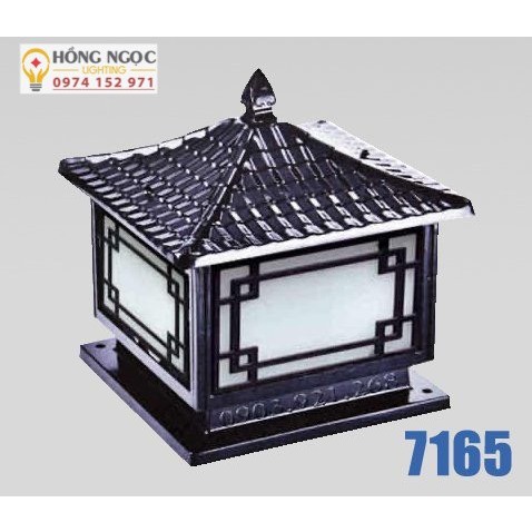 Đèn trụ cổng, đèn sân vườn cỡ 250mm và 300mm  - Tặng kèm bóng led