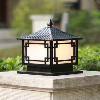 Đèn trụ cổng, đèn sân vườn cỡ 250mm và 300mm - Tặng kèm bóng led