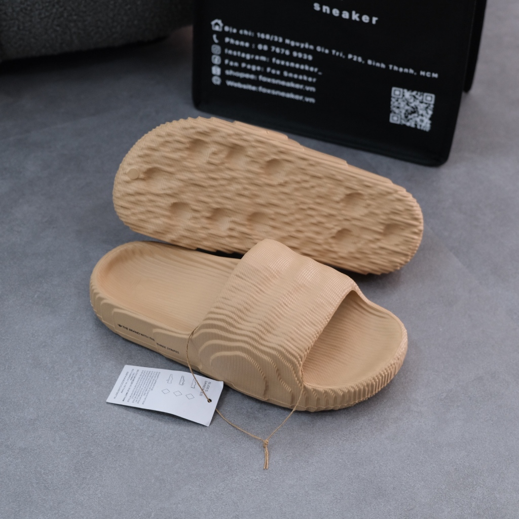 Dép Adilette 22 Màu Xám GX6950 Hàng Chính Hãng - Fox Sneaker