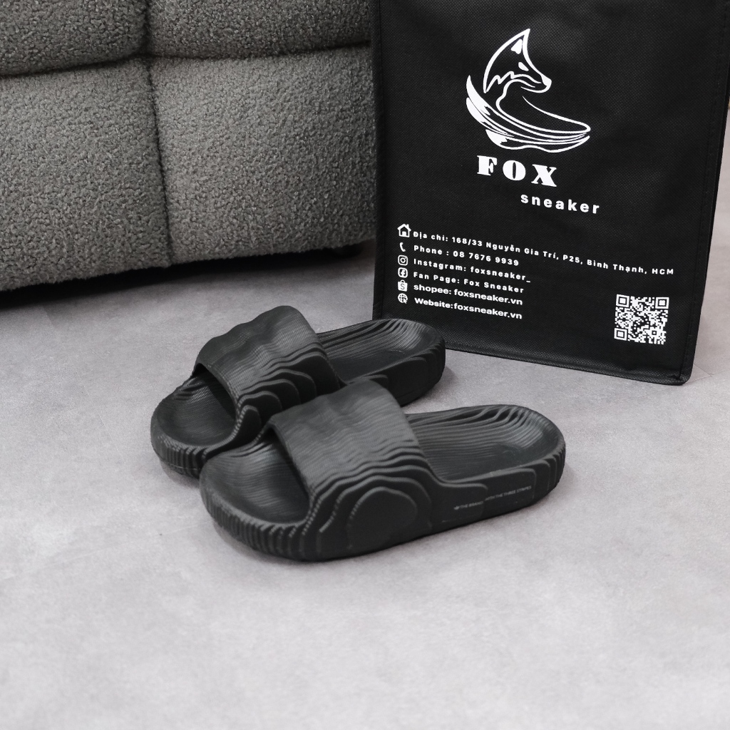 Dép Adilette 22 Màu Xám GX6950 Hàng Chính Hãng - Fox Sneaker