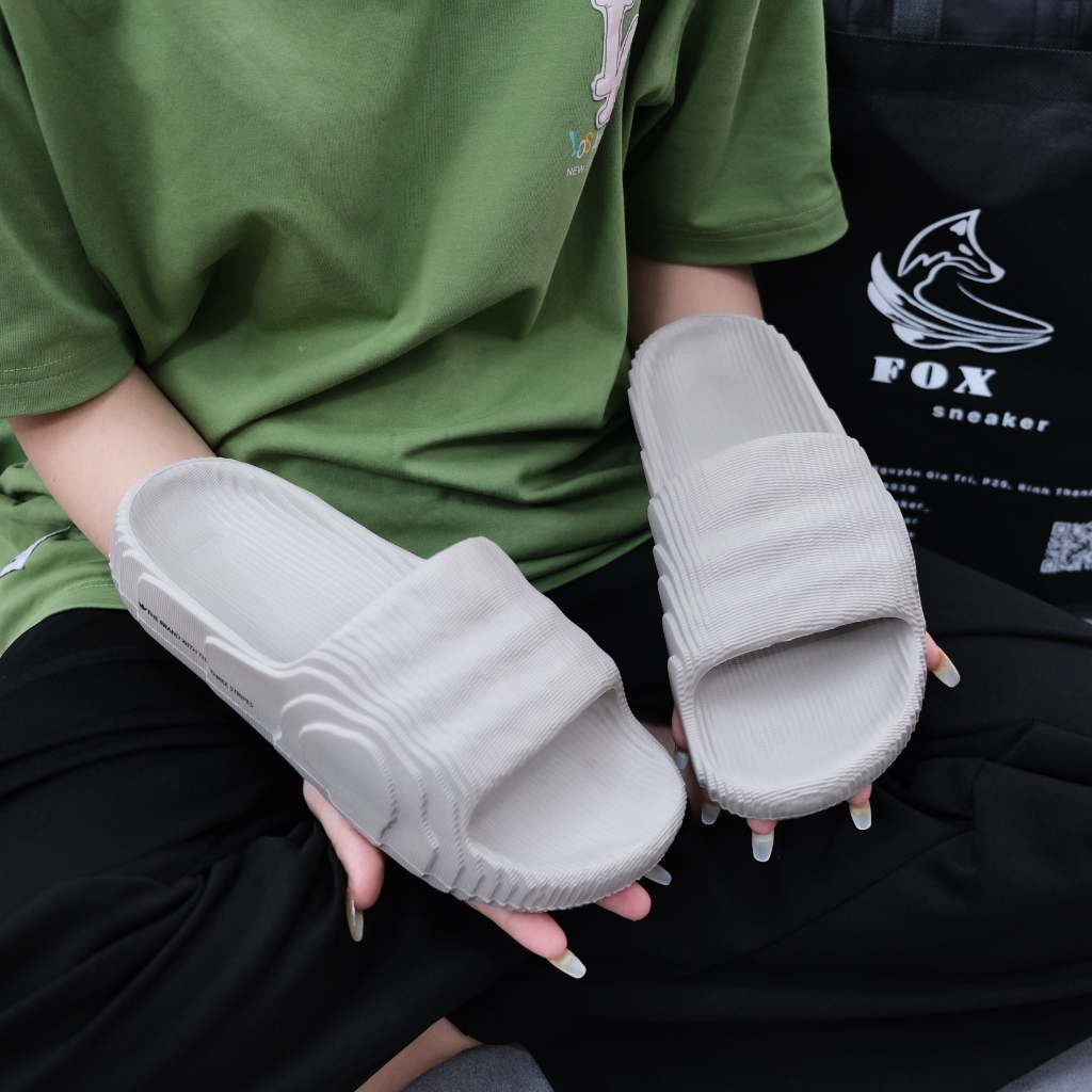Dép Adilette 22 Màu Xám GX6950 Hàng Chính Hãng - Fox Sneaker