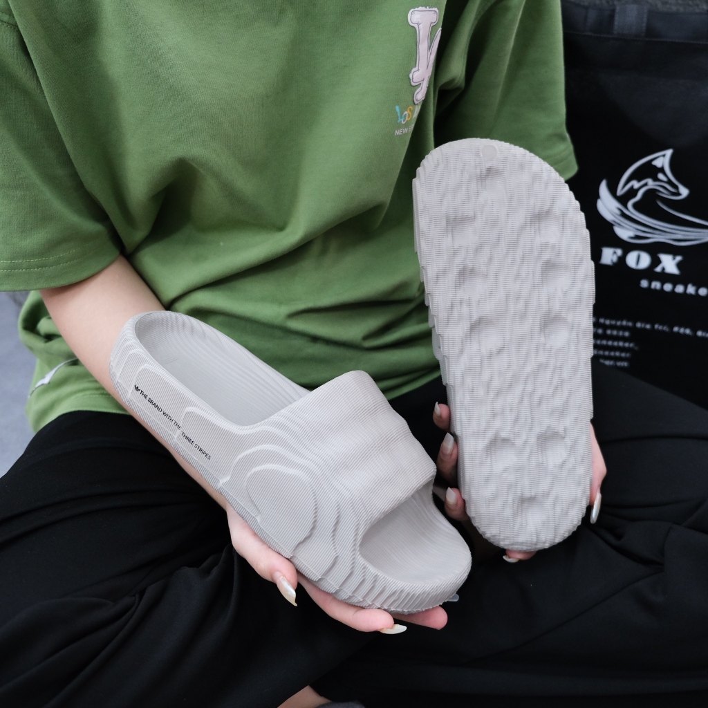 Dép Adilette 22 Màu Xám GX6950 Hàng Chính Hãng - Fox Sneaker