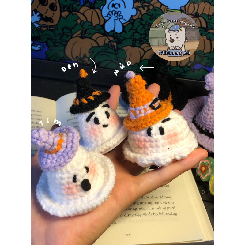 Kẹp tóc mũ phù thuỷ halloween