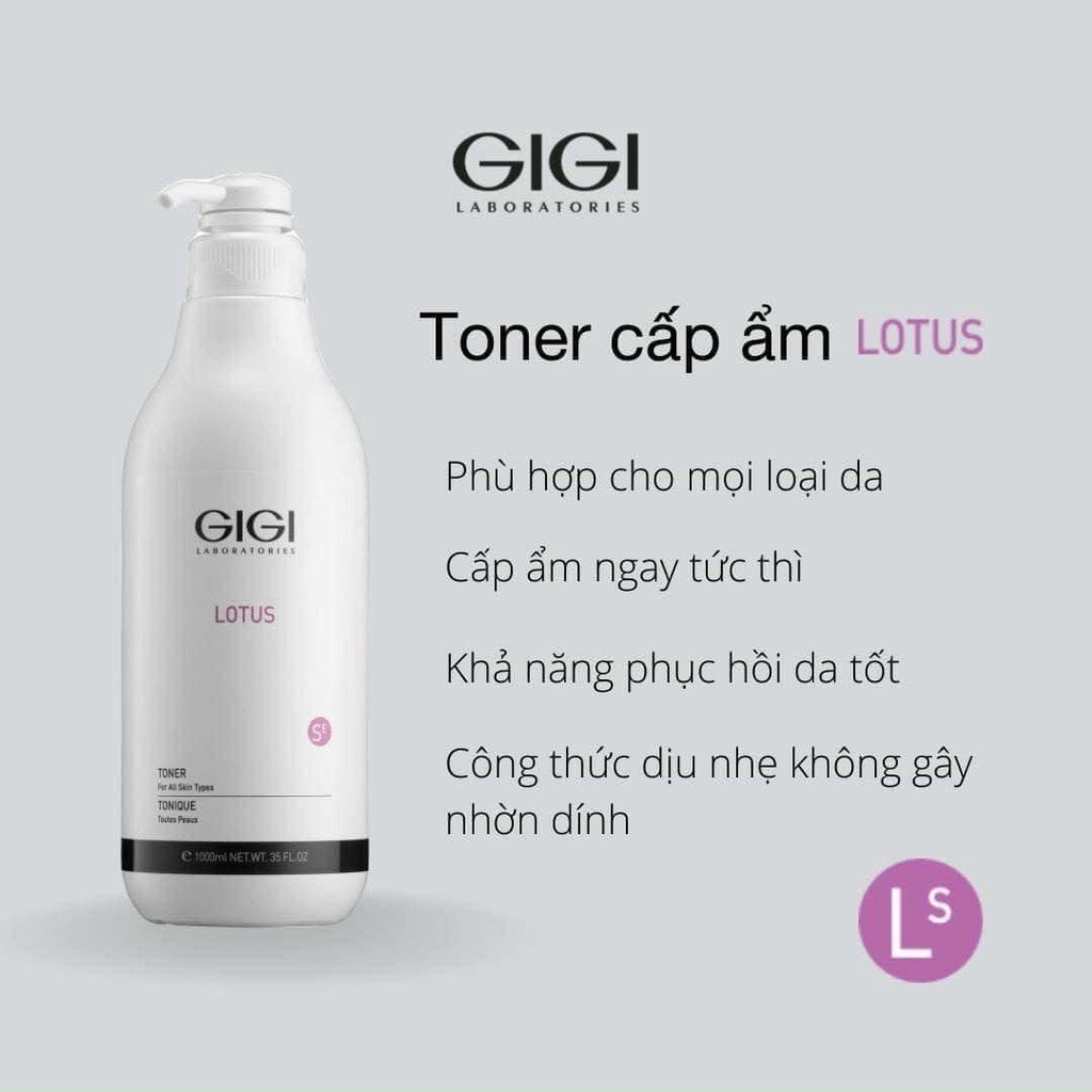 Gigi Lotus Toner - Toner cấp ẩm sâu cho da 100ml