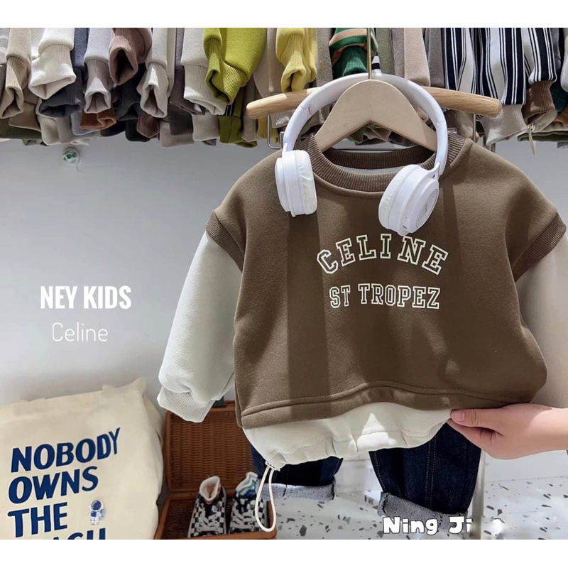 Áo nỉ lót lông unisex