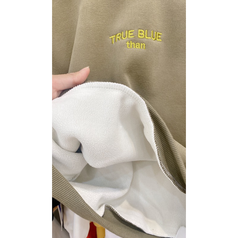 Áo nỉ lót lông unisex