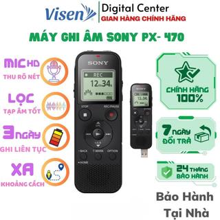 Máy ghi âm SONY ICD-PX 470 chính hãng , thời gian ghi âm lên tới 72 giờ bảo hành 5 năm