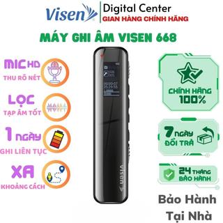 Máy ghi âm chuyên nghiệp VISEN 668 thương hiệu hàn quốc dung lượng 16GB, thiết kế nhỏ gon dễ sử dụng bảo hành 5 năm