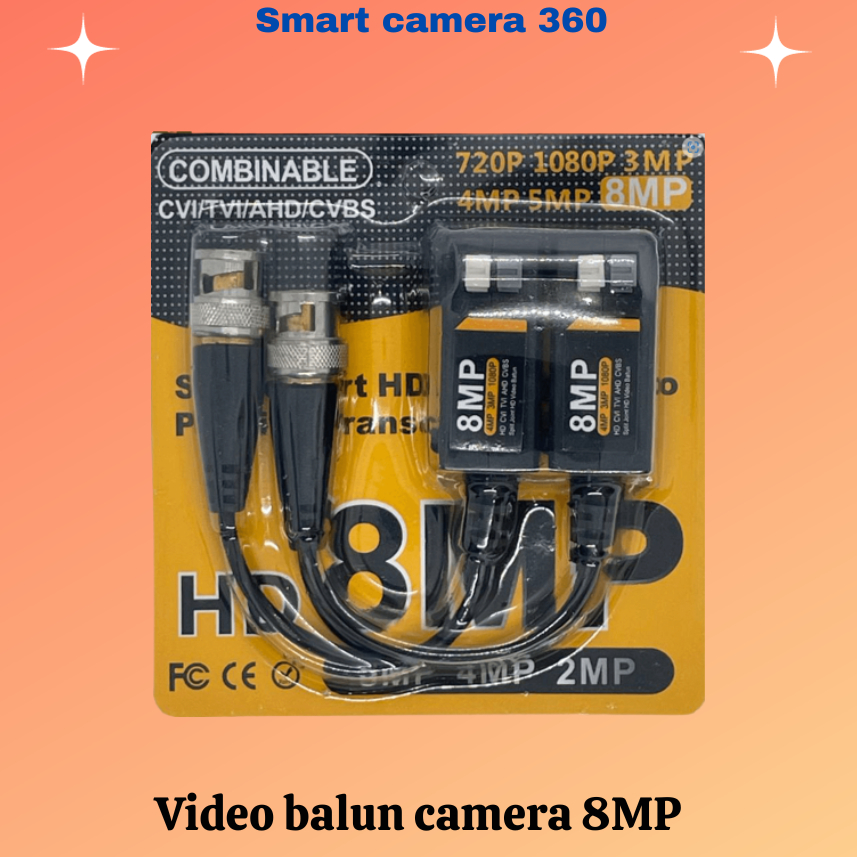 Video balun camera 8MP CVI/TVI/AHD/CVBS chống nhiễu loại tốt