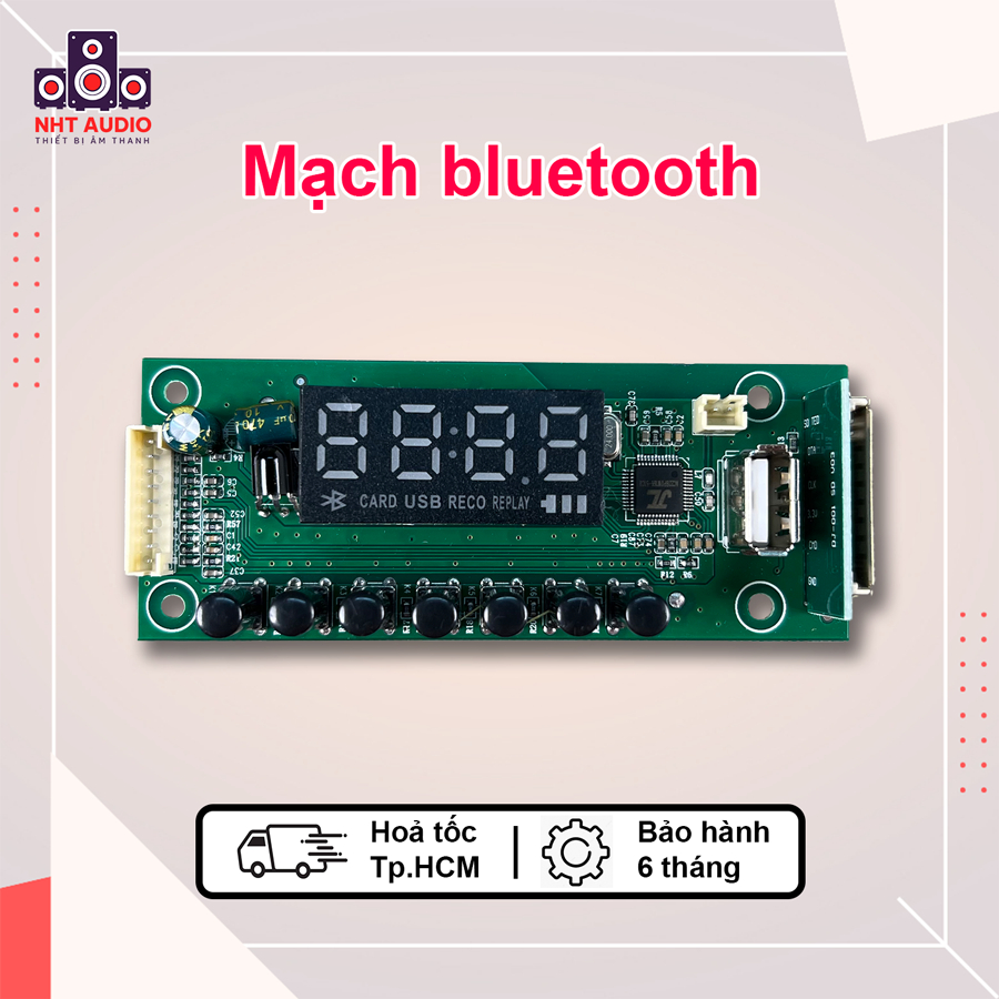 Mạch Bluetooth loa kéo hỗ trợ chức năng bluetooth, radio, hỗ trợ nhạc định dạng