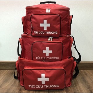Túi cứu thương loại A, màu đỏ (theo thông tư 19 Bộ y tế)