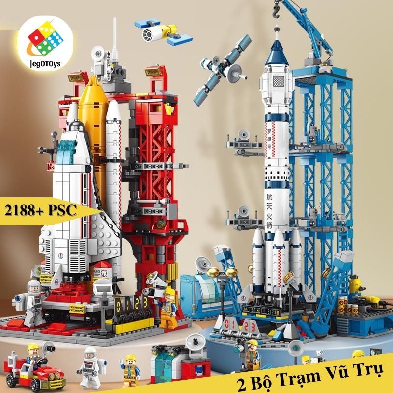 Mô hình lắp ráp Tàu Vũ Trụ hơn 1000 mảnh ghép -Bộ Đồ Chơi Xếp Hình Phi Thuyền Du Hành Không Gian - Trạm Vũ Trụ