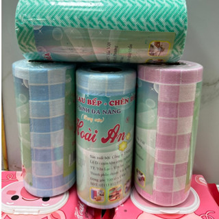  Khăn lau bếp đa năng bằng vải không dệt 100 tờ   cuộn siêu thấm hút tiện dụng 88429 Giadungstore88 