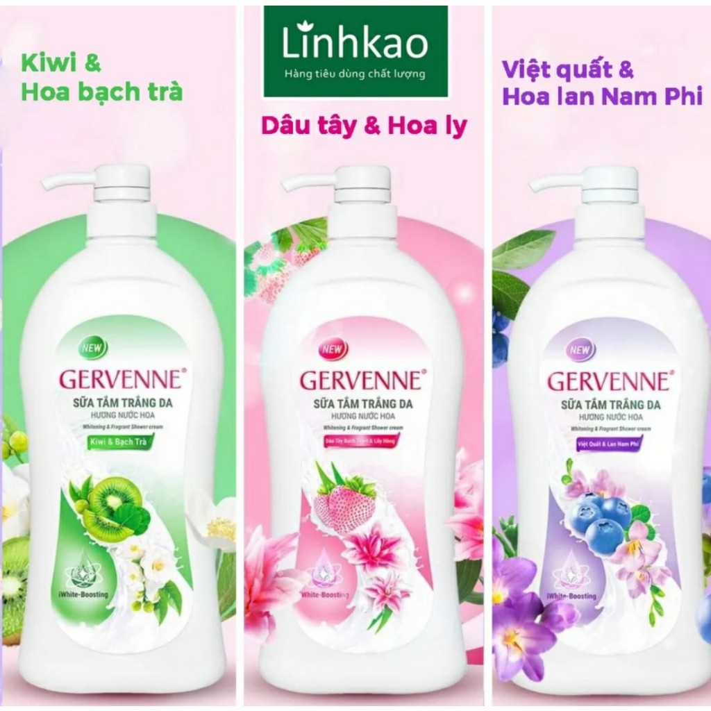 Sữa tắm Gervenne hương nước hoa 900g
