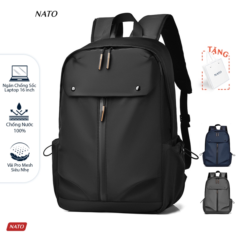 Balo NATO® "Global - Backpack" Sợi Vải ProMesh/Deluxe Ba Lô Laptop Nam Nữ Đẹp Đi Học Đi Làm Đi Chơi Đen Xám Xanh Basic