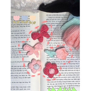 Set kẹp tóc hoa tulip🌷🌷🌷,hoa đậu bắp🌸🌸🌸, nơ siêu đáng yêu
