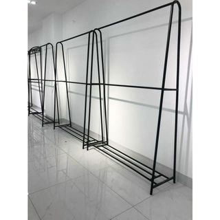 Sào treo quần áo, sào chữ a 2 tầng cao 2m - sắt + sơn tĩnh điện