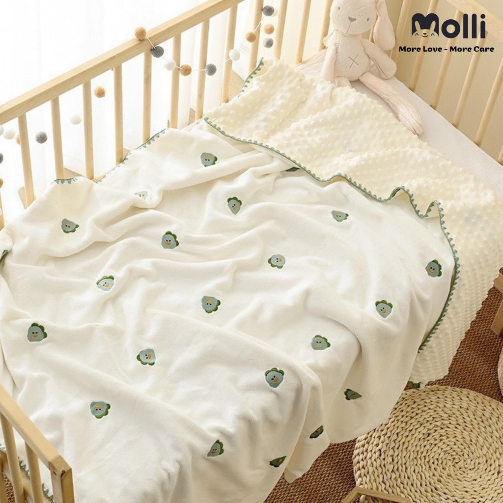 MOL2006. Chăn NHUNG Hạt Đậu Phong Cách Hàn Quốc 1m*1m2
