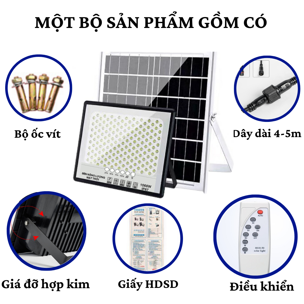 Đèn Led Mặt Trời 1068W Wasabi Tiết Kiệm Điện Năng