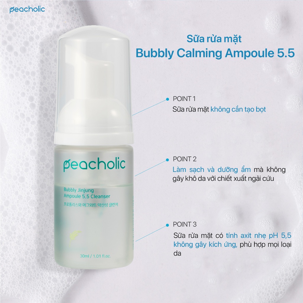 Set dưỡng da mini Peacholic all day camping 3 step