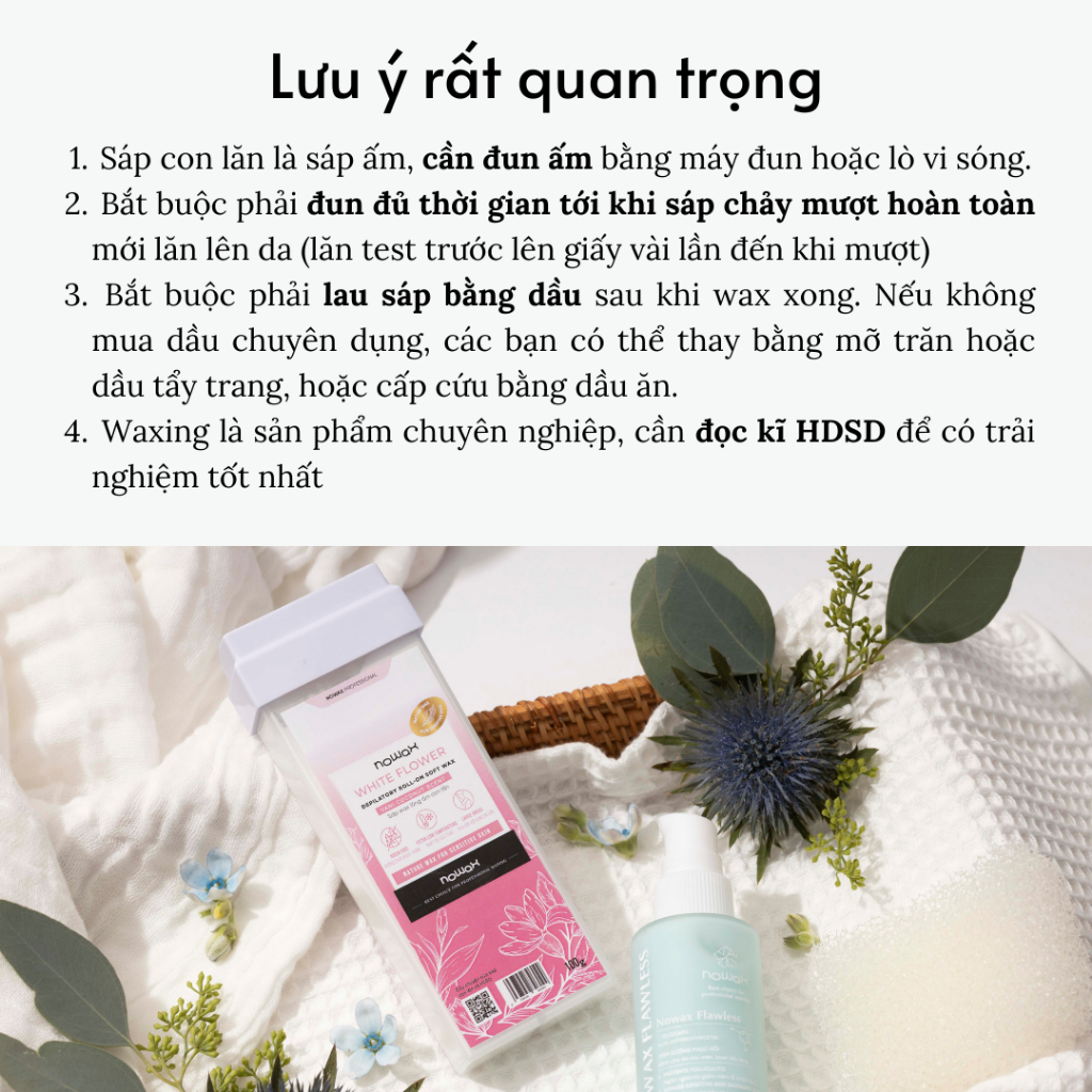 Máy đun sáp wax con lăn cầm tay Nowax ROW01 20W