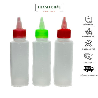 Bình châm nắp nhọn, vỏ chai 100ml màu ngẫu nhiên
