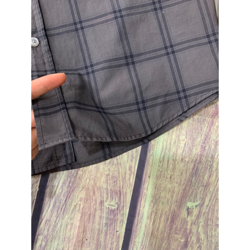 Áo sơ mi nam dài tay kẻ caro cotton túi ngực ASMCT24