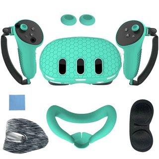 Combo Bọc Silicon Bảo Vệ Kính Và Tay Cầm Meta Quest 3