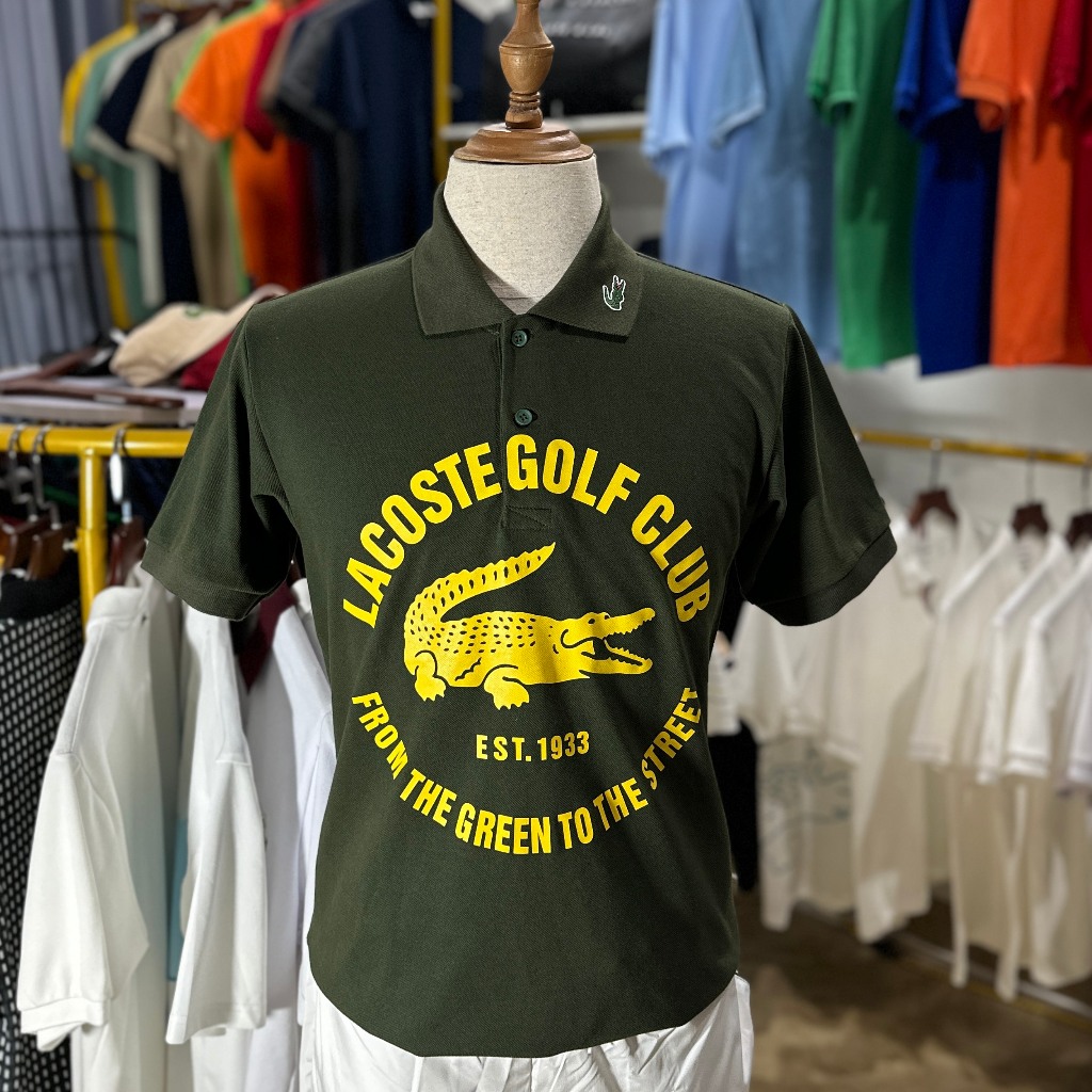 Áo POLO Lacoste.DH1093 Xanh Rêu Nam