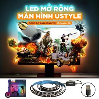 Đèn Led Mở Rộng Màn Hình Ustyle Cảm Biến Theo Màu Màn Hình Máy Tính PC Windows, Dây Led Dán Sau Màn Hình 24 27 32 34inch