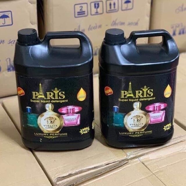 Nước Giặt Xả Paris Hương Nước Hoa 5000ml, Nước Giặt Paris, Không Hoá Chất, An Toàn Cho Da, Tẩy Siêu Sạch